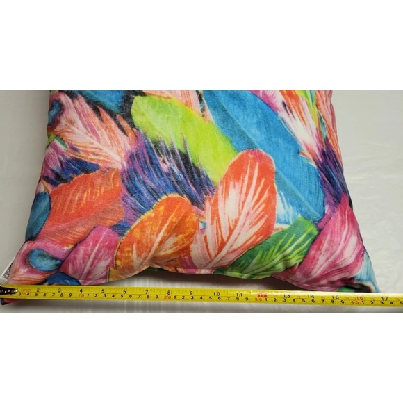 Macodesign Throw Pillow Peacock Feather European Collection Poland Decor Vibrant - Picture 6 of 9